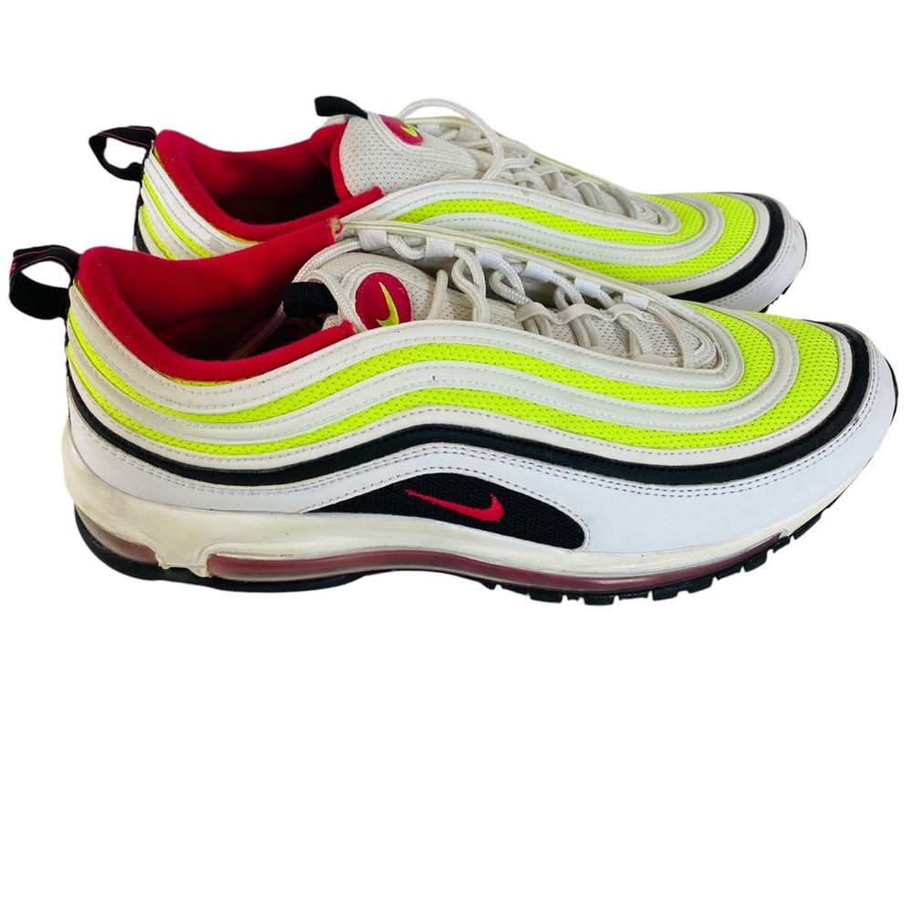 Women’s Nike Air Max 97 Volt Pink Size 11.5 1114/18 C19871-100 white yellow pink